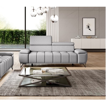 Pohovka PALLADIO 2F sivá, s funkciou 1