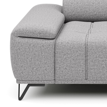 Pohovka PALLADIO 2F sivá, s funkciou 3