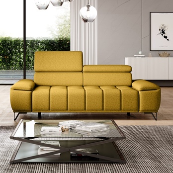 Pohovka PALLADIO 3 žltá, bez funkcie 1