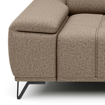 Pohovka PALLADIO 3 svetlohnedá, bez funkcie 2