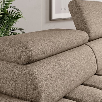 Pohovka PALLADIO 3 svetlohnedá, bez funkcie 3