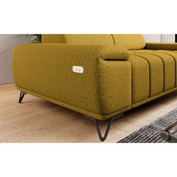 Pohovka PALLADIO 3F žltá, s funkciou 4