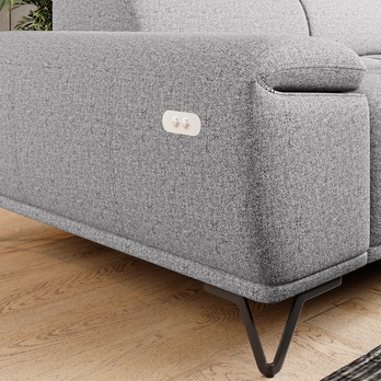 Pohovka PALLADIO 3F sivá, s funkciou 4