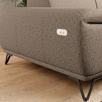 Pohovka PALLADIO 3F svetlohnedá, s funkciou 4