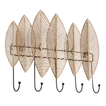 Nástenný vešiak PALMA zlatá 3