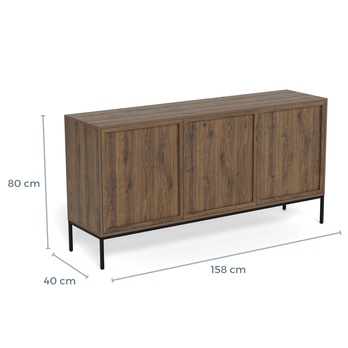 Komoda  PALMDALE 158 dymový dub 8