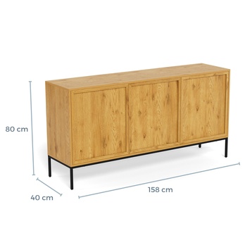 Komoda  PALMDALE 158 divoký dub 9