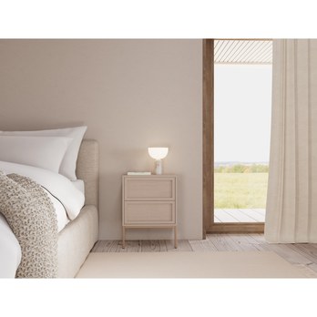 Nočný stolík PALMDALE sivá 1