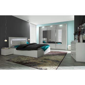 Nočný stolík PANAREA alpská biela, sada 2 ks 1