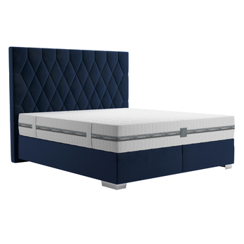 Posteľ boxspring PAOLA modrá 1