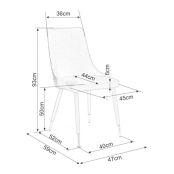 Jedálenská stolička PAONU zelená/čierna 2