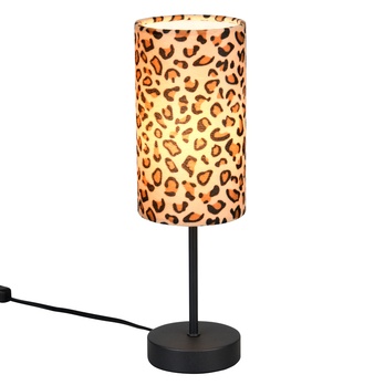 Stolná lampa PARDINA čierna/hnedá 1