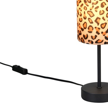 Stolná lampa PARDINA čierna/hnedá 3