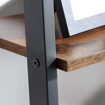 Regál PARGAS čierna/hnedá, výška 172 cm 2