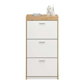 Skrinka na topánky PARID 3 dub artisan/biela 2