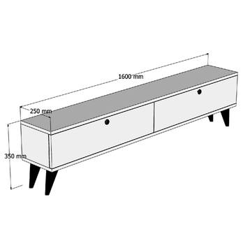 TV komoda PARIS biela 4