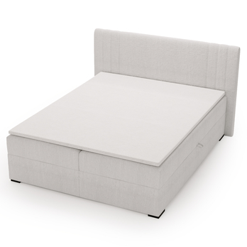 Posteľ s matracom a topperom PARIS perlová, 140x200 cm 5