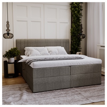 Posteľ s matracom a topperom PARIS taupe, 140x200 cm 1