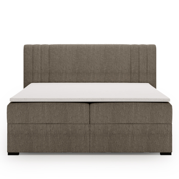 Posteľ s matracom a topperom PARIS taupe, 140x200 cm 4