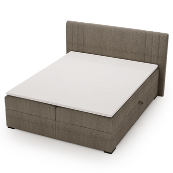 Posteľ s matracom a topperom PARIS taupe, 140x200 cm 5