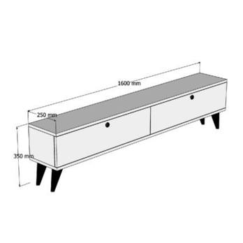 TV stolík PARIS orech 5