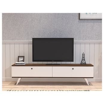 TV komoda PARIS biela/orech 3