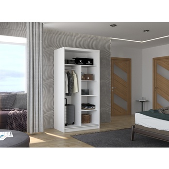 Šatníková skriňa PARISA biela/dub sonoma 2