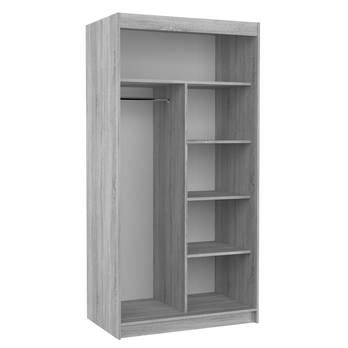 Šatníková skriňa PARISA čierna/dub artisan 2