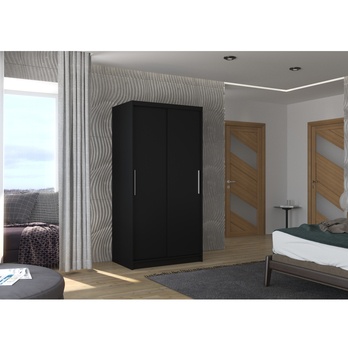 Šatníková skriňa PARISA čierna 1