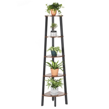 Regál PARKANO II čierna/hnedá 2