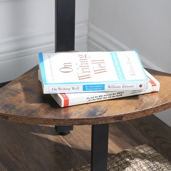 Regál PARKANO II čierna/hnedá 3