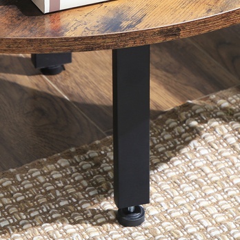 Regál PARKANO II čierna/hnedá 4