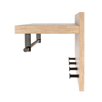 Vešiak na stenu PARMA dub svetlý/čierna 3