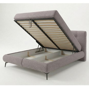 Posteľ s matracom PARROT púdrová, 140x200 cm 2