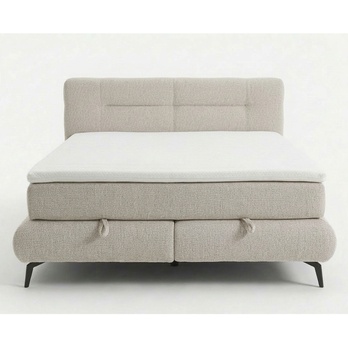 Posteľ s matracom PARROT sivobéžová, 160x200 cm 4