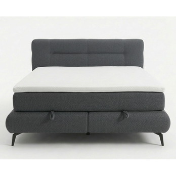 Posteľ s matracom PARROT sivá, 160x200 cm 3