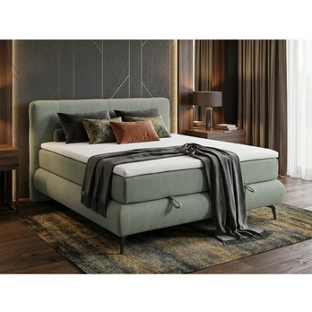 Posteľ s matracom PARROT šalviová, 180x200 cm 1