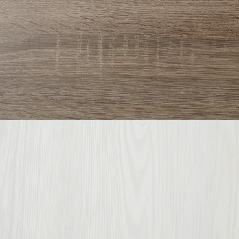 Šatníková skriňa  PARVATI pínia biela/dub truffel, šírka 148 cm 1