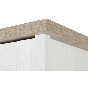 Šatníková skriňa  PARVATI pínia biela/dub truffel, šírka 148 cm 5