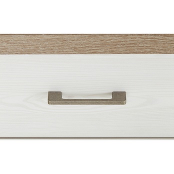 Písací stôl PARVATI  pínia biela/dub truffel 8