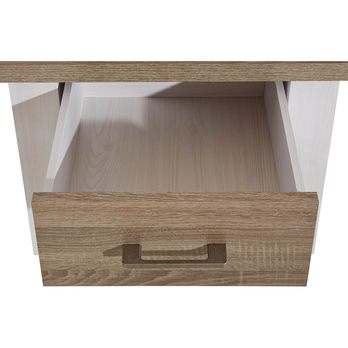 Nočný stolík PARVATI pínia biela/dub truffel 4
