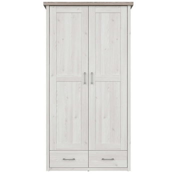 Šatníková skriňa PARVATI pínia biela/dub truffel, šírka 106 cm 4