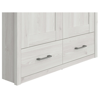 Šatníková skriňa PARVATI pínia biela/dub truffel, šírka 106 cm 5