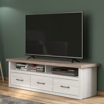 TV stolík PARVATI pínia biela/dub truffel 3