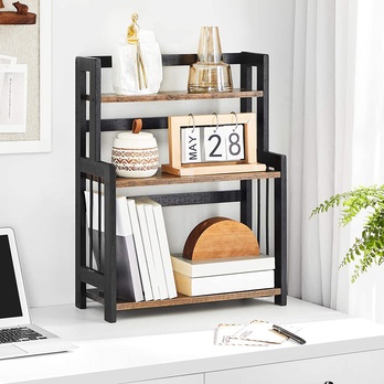 Kuchynský regál PASS čierna/hnedá 3