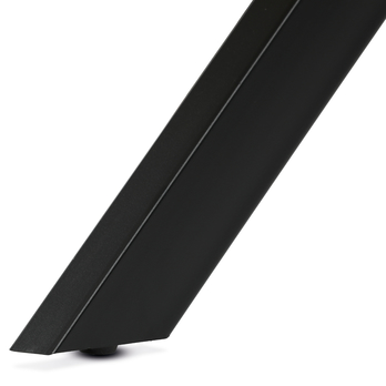 Jedálenský stôl PASSAU divoký dub/čierna, priemer 120 cm 6