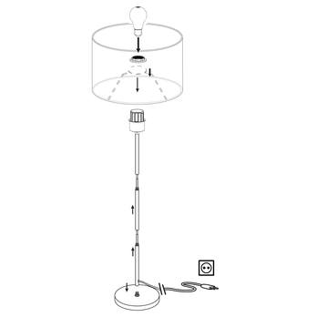 Stojacia lampa PASTERI sivá 4