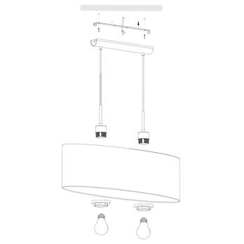 Závesné svietidlo PASTERI biela 3