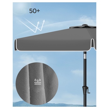 Slnečník PATIO sivá 3