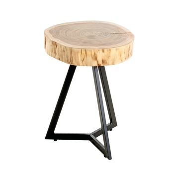 Prístavný stolík PATNA akácia/čierna 2